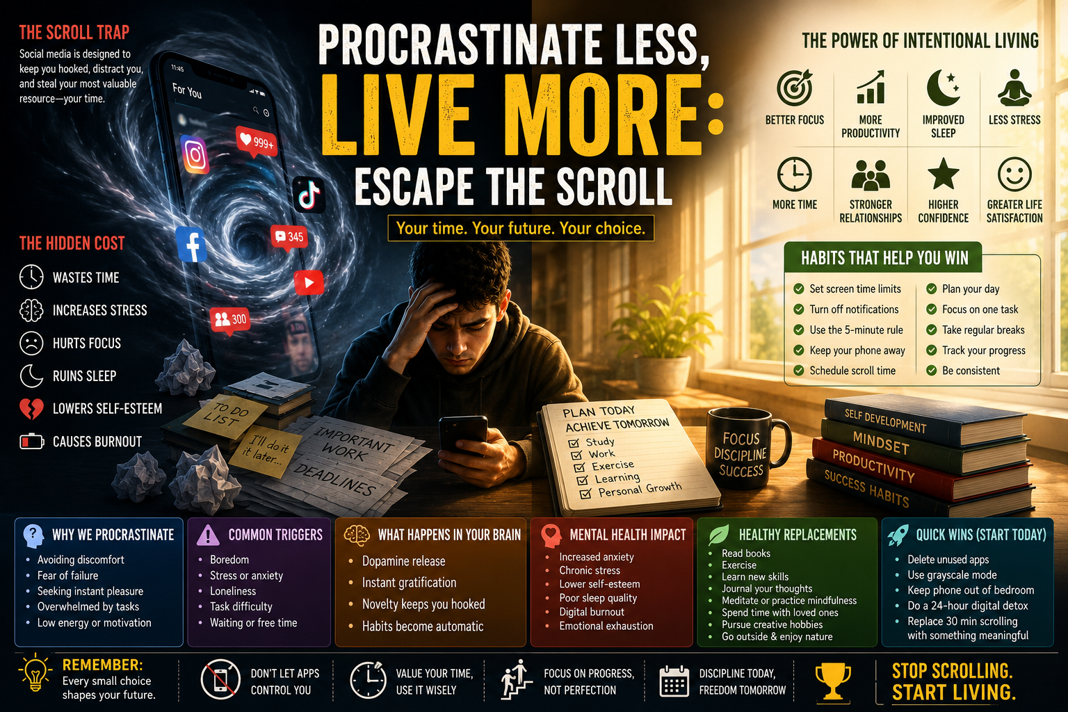 PROCRASTINATE LESS, LIVE MORE: ESCAPE THE SCROLL