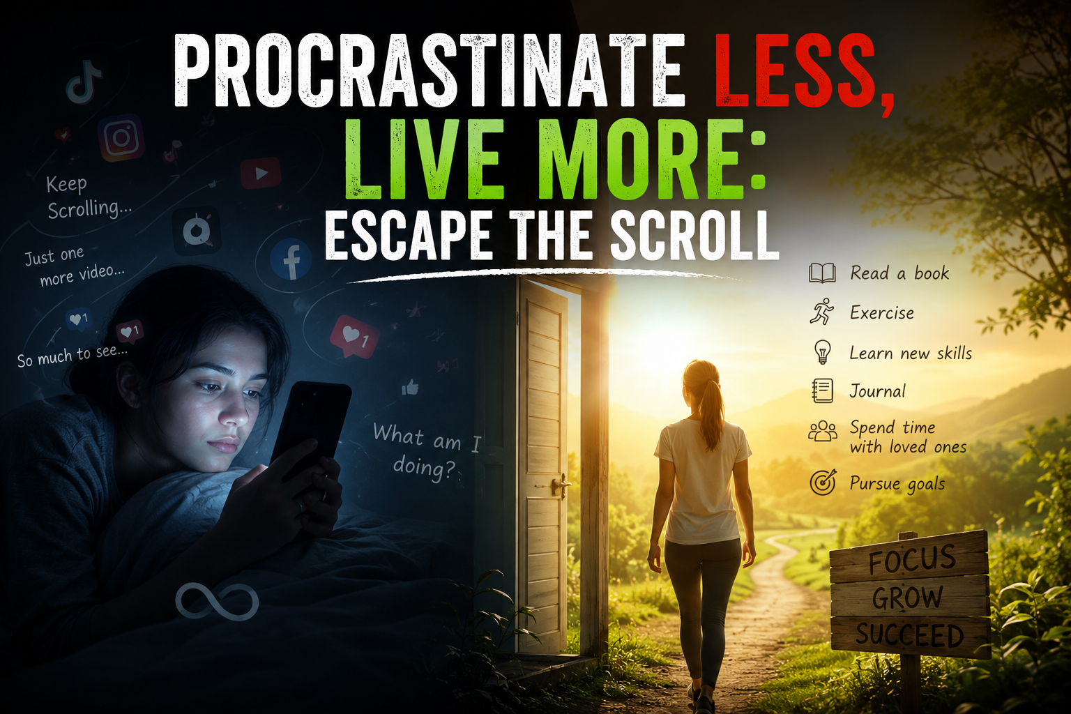 PROCRASTINATE LESS, LIVE MORE: ESCAPE THE SCROLL